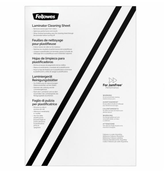 Чистящий лист для валов ламинаторов, формат A3, A4, 10 шт. в упаковке